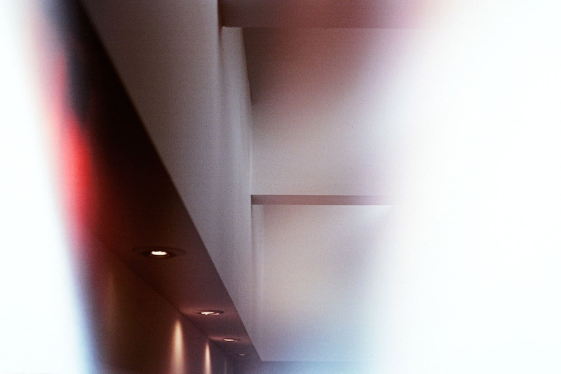An abstract photograph of some architecture.